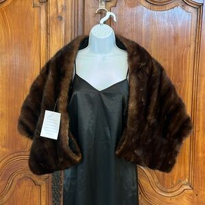 Vintage 1960’s Saks Fifth Avenue Mahogany Mink Stole
